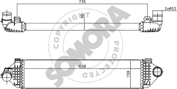 Somora 097245A - Intercooler autozon.pro