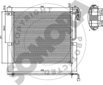 Somora 044060A - Condensatore, Climatizzatore autozon.pro