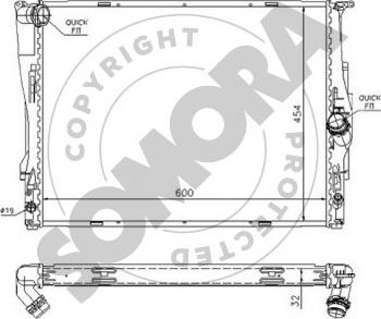 Somora 045040 - Radiatore, Raffreddamento motore autozon.pro