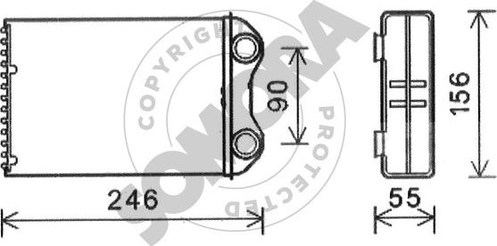 Somora 040050 - Scambiatore calore, Riscaldamento abitacolo autozon.pro