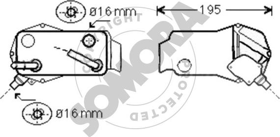 Somora 040866 - Radiatore olio, Cambio automatico autozon.pro