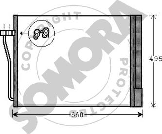 Somora 041460A - Condensatore, Climatizzatore autozon.pro