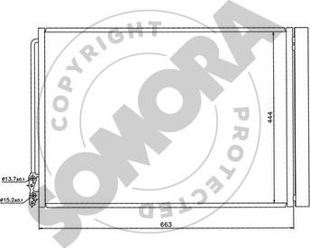 Somora 041460 - Condensatore, Climatizzatore autozon.pro