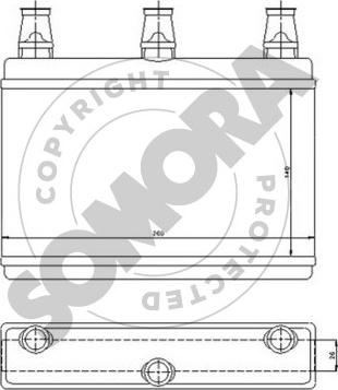 Somora 041350 - Scambiatore calore, Riscaldamento abitacolo autozon.pro