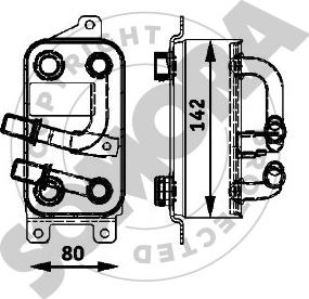 Somora 041366A - Radiatore olio, Cambio automatico autozon.pro