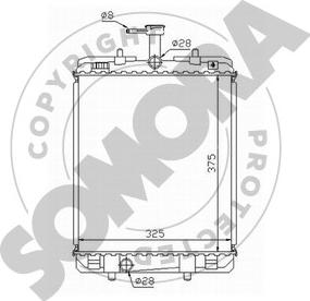 Somora 055140 - Radiatore, Raffreddamento motore autozon.pro