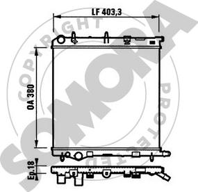 Somora 050440 - Radiatore, Raffreddamento motore autozon.pro