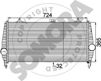 Somora 052345B - Intercooler autozon.pro