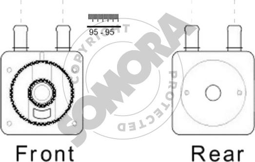 Somora 052366A - Radiatore olio, Cambio automatico autozon.pro