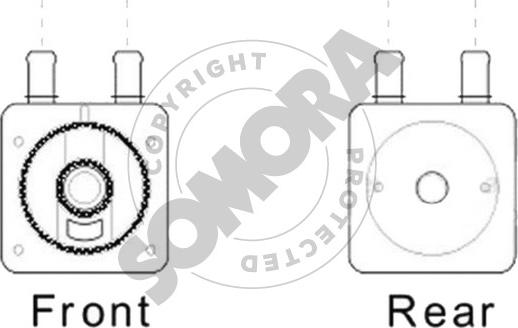 Somora 052366 - Radiatore olio, Cambio automatico autozon.pro