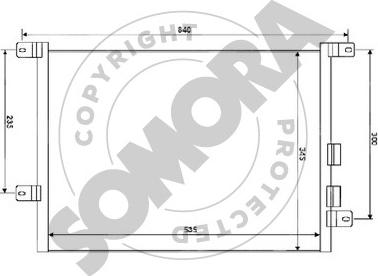 Somora 010160A - Condensatore, Climatizzatore autozon.pro