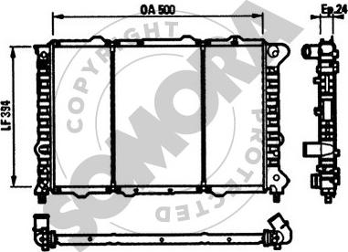 Somora 011242 - Radiatore, Raffreddamento motore autozon.pro