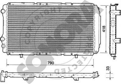 Somora 08 4041 - Radiatore, Raffreddamento motore autozon.pro