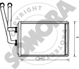 Somora 085250 - Scambiatore calore, Riscaldamento abitacolo autozon.pro