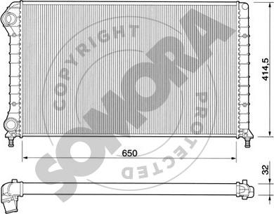 Somora 088040 - Radiatore, Raffreddamento motore autozon.pro
