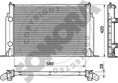 Somora 082342 - Radiatore, Raffreddamento motore autozon.pro