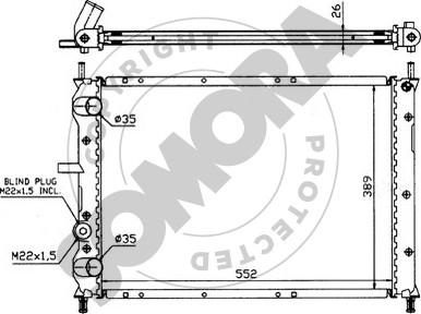 Somora 082242 - Radiatore, Raffreddamento motore autozon.pro