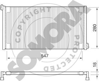 Somora 087060B - Condensatore, Climatizzatore autozon.pro