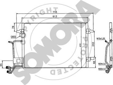 Somora 020960 - Condensatore, Climatizzatore autozon.pro