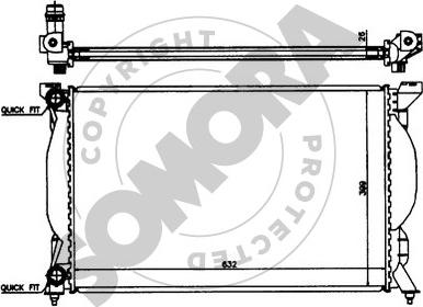 Somora 021540 - Radiatore, Raffreddamento motore autozon.pro