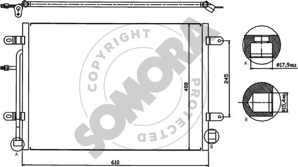 Somora 021660 - Condensatore, Climatizzatore autozon.pro