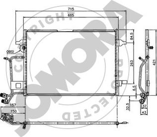 Somora 021360A - Condensatore, Climatizzatore autozon.pro