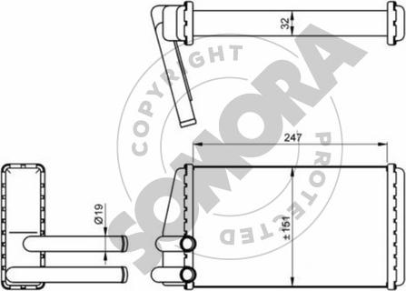 Somora 153050A - Scambiatore calore, Riscaldamento abitacolo autozon.pro