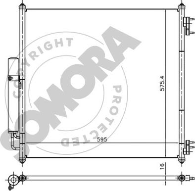 Somora 152560 - Condensatore, Climatizzatore autozon.pro