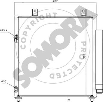 Somora 185460 - Condensatore, Climatizzatore autozon.pro