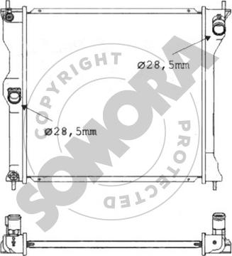 Somora 180040 - Radiatore, Raffreddamento motore autozon.pro