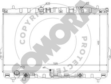 Somora 137040A - Radiatore, Raffreddamento motore autozon.pro