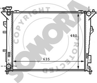 Somora 137140 - Radiatore, Raffreddamento motore autozon.pro