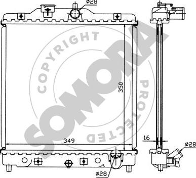 Somora 120440 - Radiatore, Raffreddamento motore autozon.pro