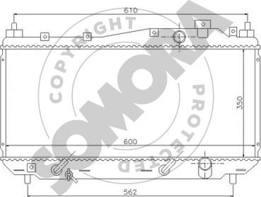 Somora 121340 - Radiatore, Raffreddamento motore autozon.pro