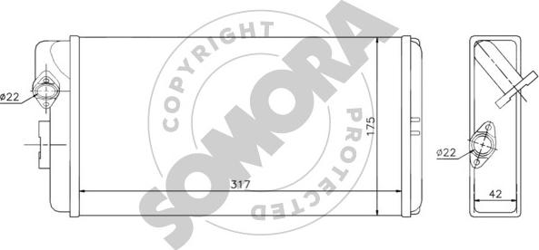 Somora 179950A - Scambiatore calore, Riscaldamento abitacolo autozon.pro