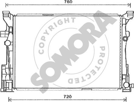 Somora 175440 - Radiatore, Raffreddamento motore autozon.pro