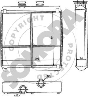 Somora 171450 - Scambiatore calore, Riscaldamento abitacolo autozon.pro