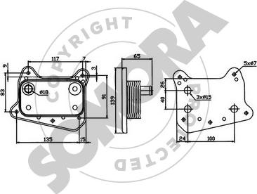 Somora 171365E - Radiatore olio, Olio motore autozon.pro