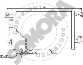 Somora 171360B - Condensatore, Climatizzatore autozon.pro