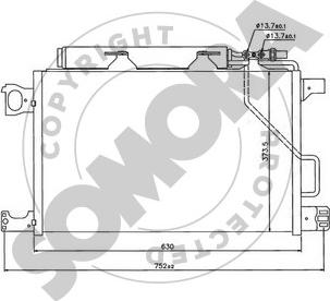 Somora 171360C - Condensatore, Climatizzatore autozon.pro