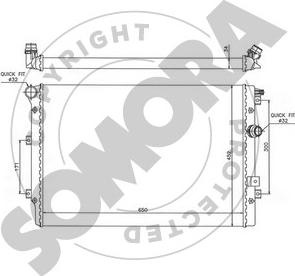 Somora 359040 - Radiatore, Raffreddamento motore autozon.pro