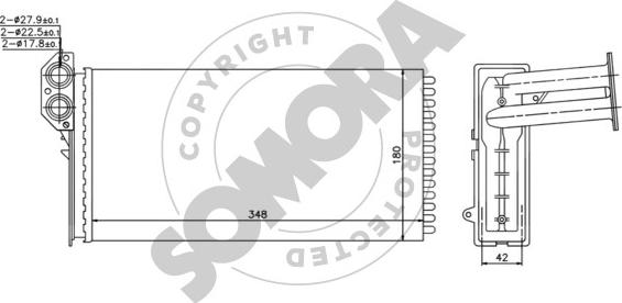 Somora 354650 - Scambiatore calore, Riscaldamento abitacolo autozon.pro