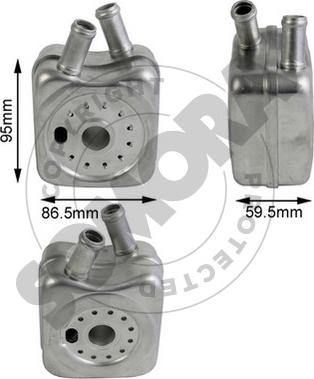 Somora 350965B - Radiatore olio, Olio motore autozon.pro