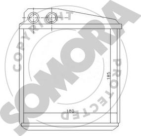 Somora 351050 - Scambiatore calore, Riscaldamento abitacolo autozon.pro