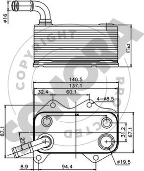 Somora 351065D - Radiatore olio, Olio motore autozon.pro