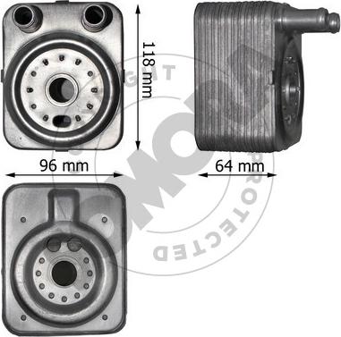 Somora 351065 - Radiatore olio, Olio motore autozon.pro