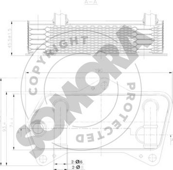 Somora 351066 - Radiatore olio, Cambio automatico autozon.pro