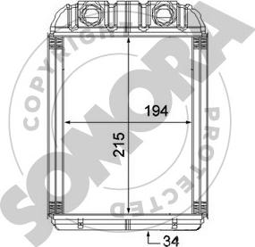 Somora 358550 - Scambiatore calore, Riscaldamento abitacolo autozon.pro