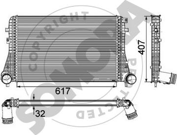 Somora 352445B - Intercooler autozon.pro