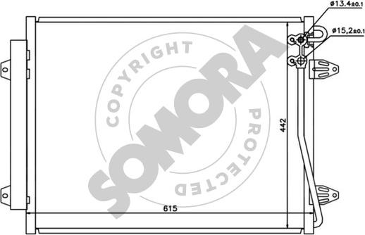 Somora 352460B - Condensatore, Climatizzatore autozon.pro